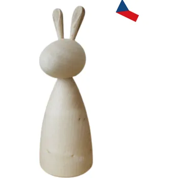 JH WoodArt Dřevěný zajíček – Velikonoční dekorace pro váš domov malý 1 ks (Jednoduchý design ladí s jakýmkoliv interiérem.)