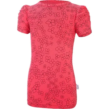 Little Angel Tričko dívčí tenké TISK KR Outlast® - jahodová kytičky Velikost oblečení: 110