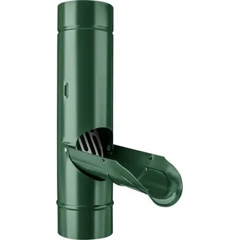 okap KJG Dešťová klapka mechově zelená s lapačem listí 120 mm