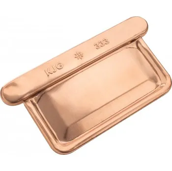 okap KJG Čelo žlabové hranaté 250 mm, měděné