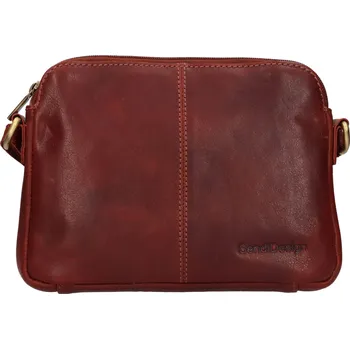 Kabelka Dámská kožená crossbody kabelka SendiDesign Matilda - hnědá