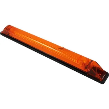 Přídavný světlomet Světlo poziční - obrysové dlouhé rovné oranžové LED, bez úchytu ,12/24V, 25cm kábel, HORPOL