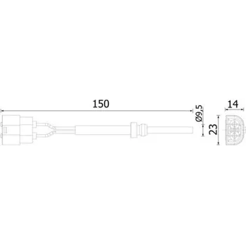 Úrovňový vypínač, hladina chladicí kapaliny MAHLE CRTX 2 000S