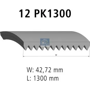 ozubený klínový řemen DT Spare Parts 3.34329