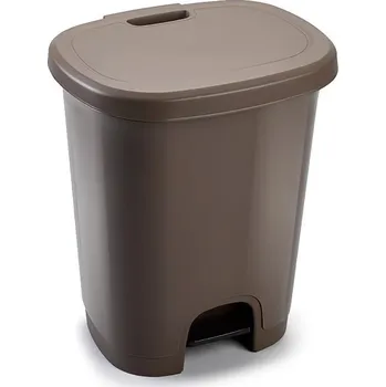 Odpadkový koš koš odpad 27l COLOR HNĚDÝ bez vložky,pedál