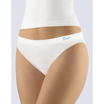 Kalhotky Dámské kalhotky klasické s úzkým bokem, bezešvé Natural Bamboo 00043P - bílá dunaj - L/XL
