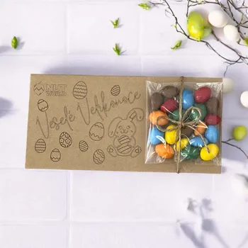 Nutworld.cz Dárková kazetka -Veselé Velikonoce - Arašídy v barevné čokoládě 50g