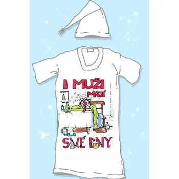 Žertovný předmět Smiffys.com Košile na spaní- I muži mají své dny Velikost: L