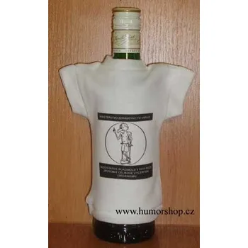 Žertovný předmět Divja.cz Tričko na flašku ministerstvo zdravotnictví...
