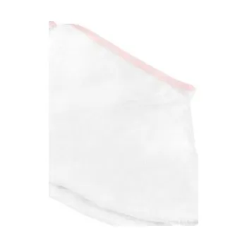 Cyklistické návleky Active návlek Terry - biely s ružovým lemovaním 1ks