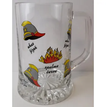 Žertovný předmět Půllitr skleněný - Uhas žízeň - 0,5l