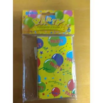 Globos Pozvánky na party žlutá - 6ks