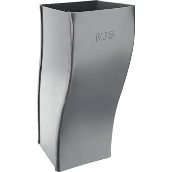 okap KJG Koleno soklové hranaté prachově šedý 120x120 mm