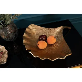 Dekorační mísa - Ginkgo, zlatá velká