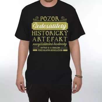 Divja Tričko Pozor Artefakt 60. narozeniny Velikost: XXL