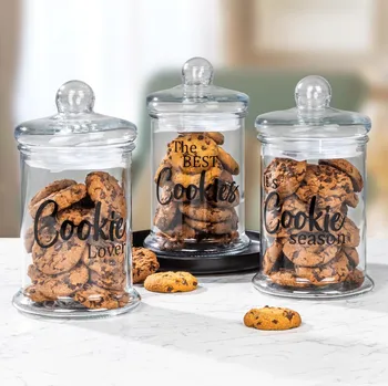 Dóza na potraviny Haushalt international Skleněná dóza na sušenky, 1,2 l 493604