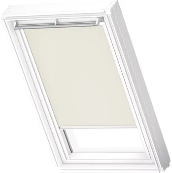 Okno Velux roleta zatemňující elektrická DML SWL 1085 béžová, pro MK08, bílé lišty, Standard