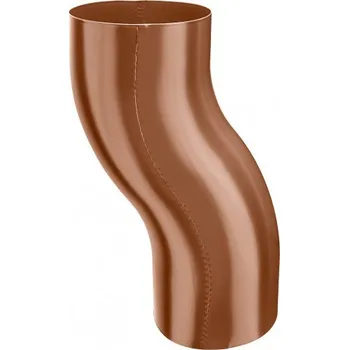 okap Koleno soklové měděno hnědé 80 mm