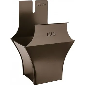 okap KJG Kotlík žlabový hranatý tmavě hnědy 250/80x80 mm