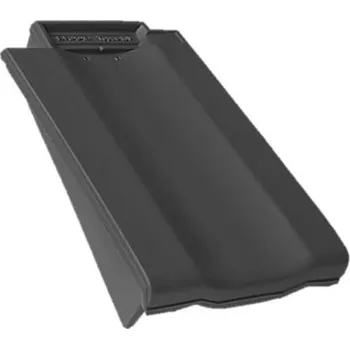 Střešní krytina Bramac - Topas 13 - taška okrajová levá, antracit engoba