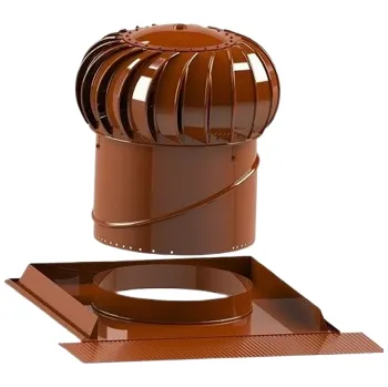 Komín HPI Ventilační set LOMANCO šikmá střecha BIB14 - černý