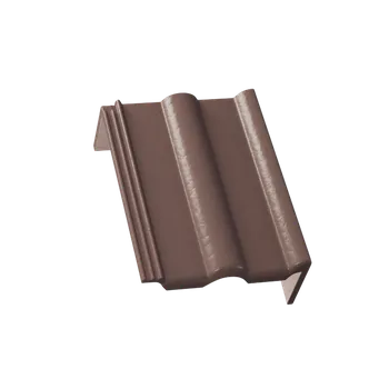 Střecha KM Beta BRILIANT - taška pultová okrajová pravá - tmavě hnědá