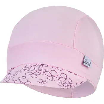 Kšiltovka Little Angel Kšiltovka tenká vzor Outlast® - růžová baby/růžová baby kytičky Velikost čepic: 3 | 42-44 cm