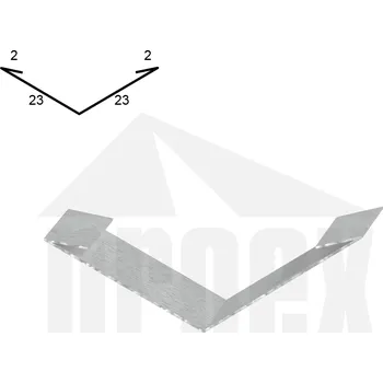 okap Úžlabí (kónické) pozinkované 500 mm