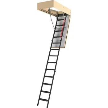 Půdní schody FAKRO skládací kovové schody protipožární LMF60-360, 60x144cm