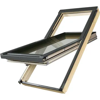 Okno FAKRO střešní okno FTT U6 04, 66x118cm, superenergoúsporné, kyvné s vent.kl.