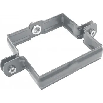 okap KJG Objímka svodu hranatá prachově šedá 120x120 mm, se závitem M10
