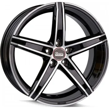 Alu kolo MAM Alu Kola Mam Ox-18 8.5X19 5X114.3 ET45 Black Front Polish 72.6