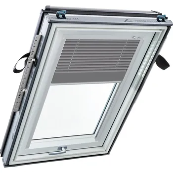 Okno ROTO lamelová žaluzie ZJA J27 stříbrná-matná, 54x98cm