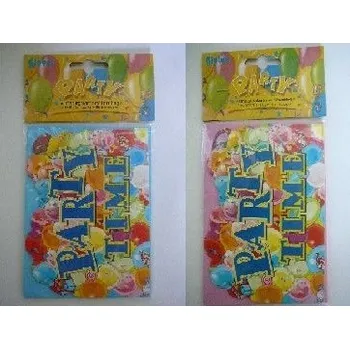 Globos Pozvánky na párty modrá nebo růžová - 6ks