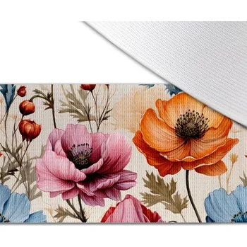 Guma s potiskem 5 cm květiny světlé 145