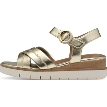 Dámské sandále Tamaris 1-28202-42-933 Dámské sandály na klínku zlaté 38