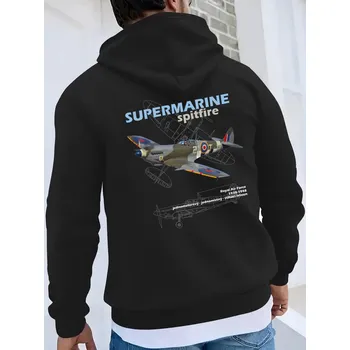 Pánská mikina STRIKER Mikina supermarine spitfire Velikost: M