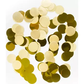 Konfety velká zlatá kolečka