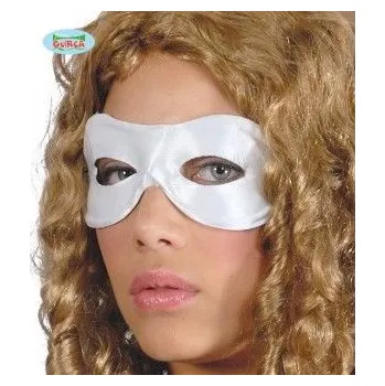 Karnevalová maska Škraboška pierrot bílá