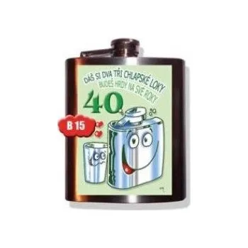 Žertovný předmět Divja.cz Placatka - dáš si dva tři chlapské..40