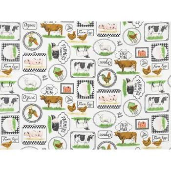 Mirtex Látka kepr TABLE 250/14352 Farmer market šíře 150cm Velkoobchod Ceník: VELKOOBCHOD: po celých rolích, bez odvíjení