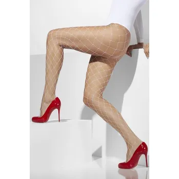 Karnevalový kostým Smiffys.com Punčocháče bílé děrované