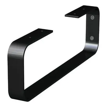 Koupelnový nábytek Příslušenství - nábytková noha Naturel 45x14x4 cm černá mat KONZOLEZ45CM