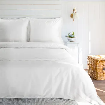 Povlečení SATÉNOVÉ POVLEČENÍ RETRO6 200X220 CM, 2KS 70X80 CM BÍLÉ
