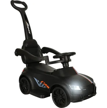 Odrážedlo KIK Kočárek 3 v 1 se zvukem a světly černý