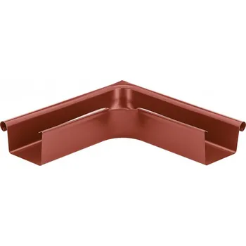 okap KJG Roh žlabový venkovní hranatý ocelově červený 500 mm