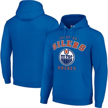 Pánská mikina Pánská mikina Edmonton Oilers NHL Starter Logo Pullover Hoodie - Royal Velikost: S
