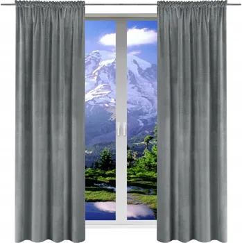 Závěs Závěsy hotové z veluru 140x220 na pásce do obýváku závěs na balkon SET