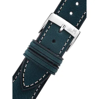 Řemínek na hodinky Kožený řemínek Morellato El Greco 5439B71.064 M, modrý - 22 mm
