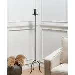 Svícen černý kovový 120 cm moderní styl designový držák na svíčku domácí dekorace doplňky Beliani